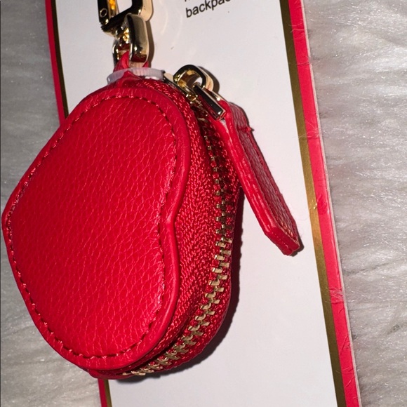 Piper K Red Heart Keychain with Gold Clip NWT - Picture 3 of 7